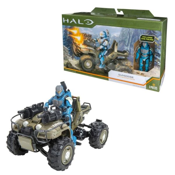 JAZWARES – HALO World of Halo- Veicolo da Guerra con Soldato (In box 19x30cm)…x3